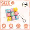 2 Pcs Cute Cat Paw Keyboard Fidget Toy, 9-in1 Colorful Clicker Fidget for Adults Relieve Stress and Anxiety Decompression Keyboard Fidget Keychain view 2