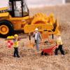 kowaku 1/64 Scale Miniature Figures Model,Simulation,Construction Building Workers Mini Realistic Diorama Worker Figure for Diorama, Style D view 3