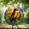10-Inch Metal Wind Spinner Great Barbet 3D Bird Wind Spinner, Unique Metal Hanging Kinetic Wind Sculpture Ornament Yard Art Garden Patio Lawn Indoor Outdoor Decor view 2