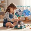 1:12 Scale Miniature Camping Tent, Mini Camping Tent, Realistic Tents, Movable Decorative Scene Accessories, Foldable Fabric Design for Photography, Model Displays, and Play view 4