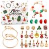 Advent Calendar Bracelet 24 Days Xmas Countdown Charm Bracelet Advent Calendar 2024 Gold DIY Alloy Christmas for Kids, Girls, Teens view 1
