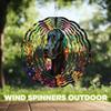 10-Inch Metal Wind Spinner Black Doberman Pinscher 3D Dog Wind Spinner, Unique Metal Hanging Kinetic Wind Sculpture Ornament Gifts for Women Yard Art Garden Patio Lawn Indoor Outdoor Decor view 4