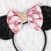 CANMIL Sparkle Birthday Bow Headband for Girls, 3rd Birthday Party Sequins Hair Accessories (3rd) view 1
