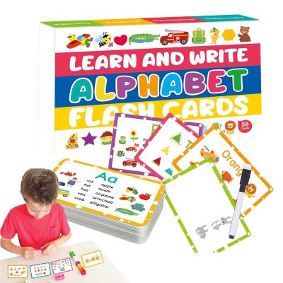 Alphabet Learning Flash Card, Encourages Learning, 13.5x10x2.5cm, Sight Words Flash Cards, ABC Cards for Preschoolers, Enhances Cognitive Development, for Preschool, Kindergarten