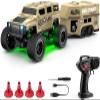 KAIMIO 1:64 Scale Mini RC Crawler with Gyro Full Proportional RTR 2.4Ghz Remote Control Truck with RGB Lights (E88-Yellow) view 1