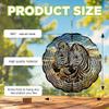 10-Inch Metal Wind Spinner Two Zebras 3D Wildlife Wind Spinner, Unique Metal Hanging Kinetic Wind Sculpture Ornament Gifts for Women Yard Art Garden Patio Lawn Indoor Outdoor Decor view 3