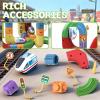 Magical Track Car Toys,Flexible Car Track Magical Train Trackfusion Gravity-Defying 3D Embedded Layout Set,DIY Race Car Track Building Kits,for 4-8 Year Old Boy Toys (204PCS) view 4