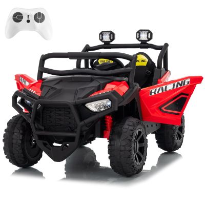 24V Ride on Toy for Big Kids with Remote Control - 2 Seater Ride on Car with 3 Speeds and Led Lights - Electric Car for Kids with Bluetooth