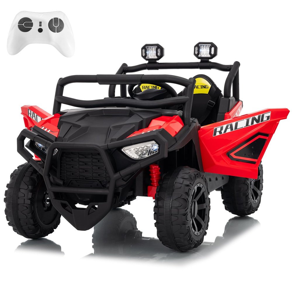 24V Ride on Toy for Big Kids with Remote Control - 2 Seater Ride on Car with 3 Speeds and Led Lights - Electric Car for Kids with Bluetooth
