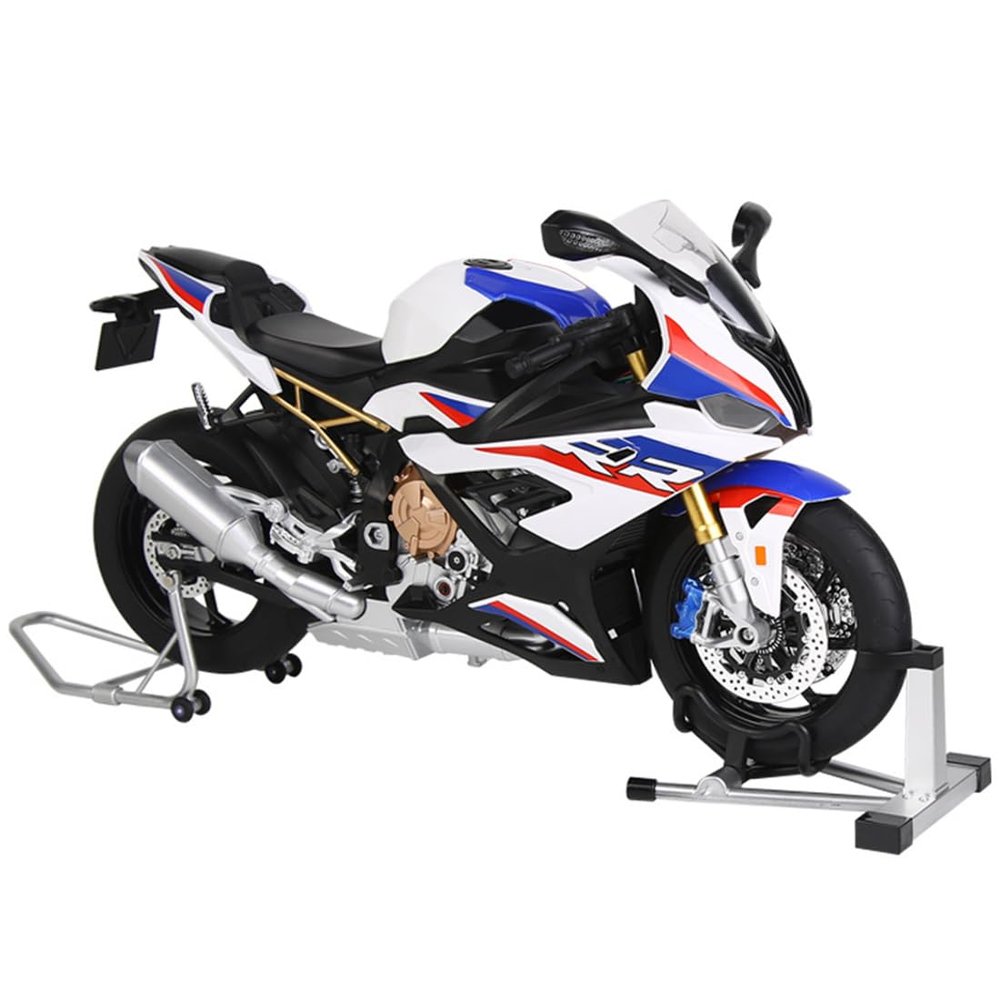 FILONA 1/6 Motorcycle Model, Alloy Dynamic Simulation Motorcycle with Ignition System and Smoke Spray, Idea Gift for High Speed Bike Lovers (s1000RR)