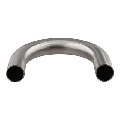 180 Degrees Silver U Bend DIY Exhaust Pipe, 304 Stainless Steel U Shaped Tube Polished Elbow Fitting 1piece(19mm)