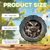 10-Inch Metal Wind Spinner Owl Peering Out from Tree Hollow 3D Bird Wind Spinner, Unique Metal Hanging Kinetic Wind Sculpture Ornament Yard Art Garden Patio Lawn Indoor Outdoor Decor view 3
