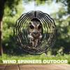10-Inch Metal Wind Spinner Owl Peering Out from Tree Hollow 3D Bird Wind Spinner, Unique Metal Hanging Kinetic Wind Sculpture Ornament Yard Art Garden Patio Lawn Indoor Outdoor Decor view 4