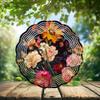 10-Inch Metal Wind Spinner Vibrant Mix of Flowers 3D Floral Wind Spinner, Unique Metal Hanging Kinetic Wind Sculpture Ornament Gifts for Women Yard Art Garden Patio Lawn Indoor Outdoor Decor (1) view 2