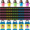 CroBlissful 100 Sets Little Jesus Figures Glow in The Dark with Let Your Light Shine Cards Bulk Easter Basket Stuffers Luminous Mini Jesus Easter Egg Fillers to Hide and Seek (Open Arms;Lantern Card) view 1