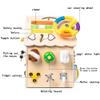 Montessori Wooden Busy House,Solid Wood,Safe&Non-Toxic,Cultivate Practical and Logical Thinking Ability,Life and Fine Motor Skills,Wooden Busy House for Toddlers,Christmas Birthday Gift (Wood) view 3