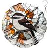 10-Inch Metal Wind Spinner Long-Tailed Tit 3D Bushtit Bird Wind Spinner, Unique Metal Hanging Kinetic Wind Sculpture Ornament Yard Art Garden Patio Lawn Indoor Outdoor Decor (1) view 1