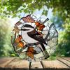 10-Inch Metal Wind Spinner Long-Tailed Tit 3D Bushtit Bird Wind Spinner, Unique Metal Hanging Kinetic Wind Sculpture Ornament Yard Art Garden Patio Lawn Indoor Outdoor Decor (1) view 2