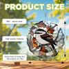 10-Inch Metal Wind Spinner Long-Tailed Tit 3D Bushtit Bird Wind Spinner, Unique Metal Hanging Kinetic Wind Sculpture Ornament Yard Art Garden Patio Lawn Indoor Outdoor Decor (1) view 3