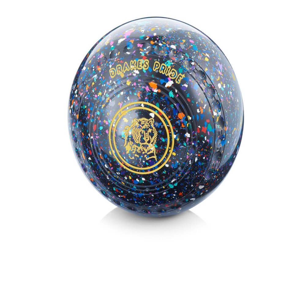 Drakes Pride XP Bowls - Harlequin, Gripped (Set of 4) - Heavy Weight - Size 00 - Black Harlequin