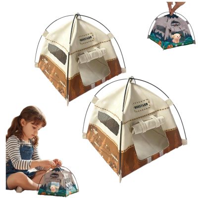 1:12 Scale Miniature Camping Tent, Mini Camping Tent, Realistic Tents, Movable Decorative Scene Accessories, Foldable Fabric Design for Photography, Model Displays, and Play