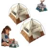 1:12 Scale Miniature Camping Tent, Mini Camping Tent, Realistic Tents, Movable Decorative Scene Accessories, Foldable Fabric Design for Photography, Model Displays, and Play view 1