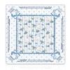 OHDCE Coquette Blue Bow Goose Mahjong Mat 31.5 x 31.5 in, Blueberry Blue and White Polka Dots Anti-Slip Noise-Reducing Mahjong Mat for Table Board, Games Tile Games, Poker and Cards view 1
