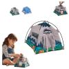 1:12 Scale Miniature Camping Tent, Mini Camping Tent, Realistic Tents, Movable Decorative Scene Accessories, Foldable Fabric Design for Photography, Model Displays, and Play view 1