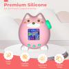 for Tamagotchi Paradise Case,Cute Standing Dog Silicone Protective Cover for Tamagotchi Paradise Electronic Pet,Waterproof Washable Shockproof Anti-Drop 360Full Protection,Puppy Style(Pink) view 3
