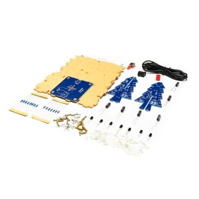 3D Christmas Tree Led DIYs Kit Flashes Circuit Soldering Practice Electronic Science Assembly Flashing Christmas Tree Circuit Kit