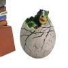 Egg Dinosaur Toys, Adjustable Display Stand, Latex Foam, Tyrannosaurus Rex in Egg, Dinosaur Hatchling Figurine, Versatile Decor, for Home, Easter Party, Indoor Play, Birthday and Desk view 2
