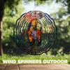 10-Inch Metal Wind Spinner Vibrant Mix of Flowers 3D Floral Wind Spinner, Unique Metal Hanging Kinetic Wind Sculpture Ornament Gifts for Women Yard Art Garden Patio Lawn Indoor Outdoor Decor (2) view 4
