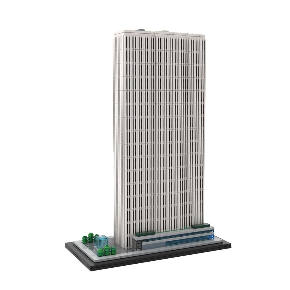 American Skyline Collection NYC Building Model Kit, 1:800 Scale Micro Block Set for Adults, Famous New York Landmark Replica (1017PCS)
