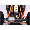 4140 Carbon Steel + Aluminum 7075-T6 Alloy Servo Steering Link for Vanquish 1:10 H10 Optic Kit/Yokohama RTR/Sparco RTR Rock Crawler Upgrades - Silver view 2