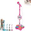 XDGJTBFMY Kids Microphone with Stand, 2026 New Kid Karaoke Machine for Girls, Toddler Microphones, Karaoke Machine Microphone Toys with Adjustable Stand & LED Lights, for Girls Boys (Pink) view 1