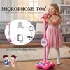 XDGJTBFMY Kids Microphone with Stand, 2026 New Kid Karaoke Machine for Girls, Toddler Microphones, Karaoke Machine Microphone Toys with Adjustable Stand & LED Lights, for Girls Boys (Pink) view 2