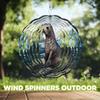 10-Inch Metal Wind Spinner Seal in ICY Land 3D Animal Wind Spinner, Unique Metal Hanging Kinetic Wind Sculpture Ornament Gifts for Women Yard Art Garden Patio Lawn Indoor Outdoor Decor view 4