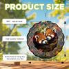10-Inch Metal Wind Spinner Two Red Pandas on Tree 3D Wildlife Wind Spinner, Unique Metal Hanging Kinetic Wind Sculpture Ornament Gifts for Women Yard Art Garden Patio Lawn Indoor Outdoor Decor view 3