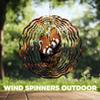 10-Inch Metal Wind Spinner Two Red Pandas on Tree 3D Wildlife Wind Spinner, Unique Metal Hanging Kinetic Wind Sculpture Ornament Gifts for Women Yard Art Garden Patio Lawn Indoor Outdoor Decor view 4