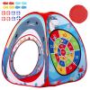 Dinosaurs Kid Play Tent +Bean Bag Toss Game Sets Pop up Tent Playhouse for Kid-3-in-1 Corn Hole Games for Kids Kid Cornhole Game with A Carry Bag view 1