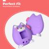 for Tamagotchi Paradise Case,Cute Standing Dog Silicone Protective Cover for Tamagotchi Paradise Electronic Pet,Waterproof Washable Shockproof Anti-Drop 360Full Protection,Puppy Style (Purple) view 4