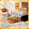 JolliLudo Complete Bingo Card Game Set, 500 Bingo Cards, 1000 Colorful Chips, 75 Calling-Cards with Storage Bag Kit Bulk for Adults Large Groups Family Game Nights Parties Gatherings Activities view 4