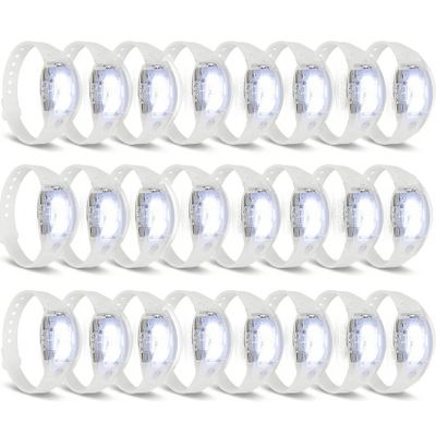 100 Pcs LED Bracelets Sound Activated Light Up Bracelets, Flashing LED Strobe Music Control Light Up Bracelets with Adjustable Buckle for Wedding, Carnival Parades,Concerts, Evening Ice-Skating Parties