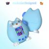 for Tamagotchi Paradise Cartoon Dog Soft Silicone Case with Flower Series Lanyard,360-degree Full Protective Case Cover with Tamagotchi Paradise, Scratch Shock ProtectionBlue view 2