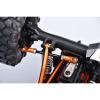 4140 Carbon Steel + Aluminum 7075-T6 Alloy Servo Steering Link for Vanquish 1:10 H10 Optic Kit/Yokohama RTR/Sparco RTR Rock Crawler Upgrades - Blue view 3