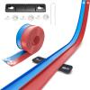 15 Ft Flexible Race Track for Kids, Two-Lane Flex Track for 1:64 Diecast Cars Toys, Includes 6 Suction Cups & 1 Rope, Portable Design, Birthday Gift for Boys & Girls Ages 3-8Red & BlueNo Cars view 1