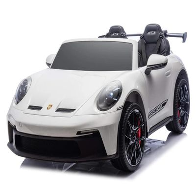 24V, 911 GT3 Kids 2-Seater Ride On Car, 4WD - White