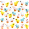 Cagemoga 36 Pcs Wind-Up Easter Chicks Toys Novelty Plush Jumping Chicken for Easter Egg Hunt Basket Stuffers Party Favors, 4 Colors view 1