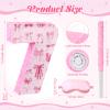 JolliLudo 16 Inch Pink Bow Piata Pink Bow Birthday Decorations with Bat Blindfold Confetti and Beating Stick for Girls Piata Coquette Theme Party Anniversary Celebration Supplies(Number 7) view 2