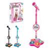 2026 New Kids Microphone with Stand, All in One Microphone Toy for Birthday Parties Singing, Portable Karaoke Machine for Singing, Music Play for Kids (Pink) view 2